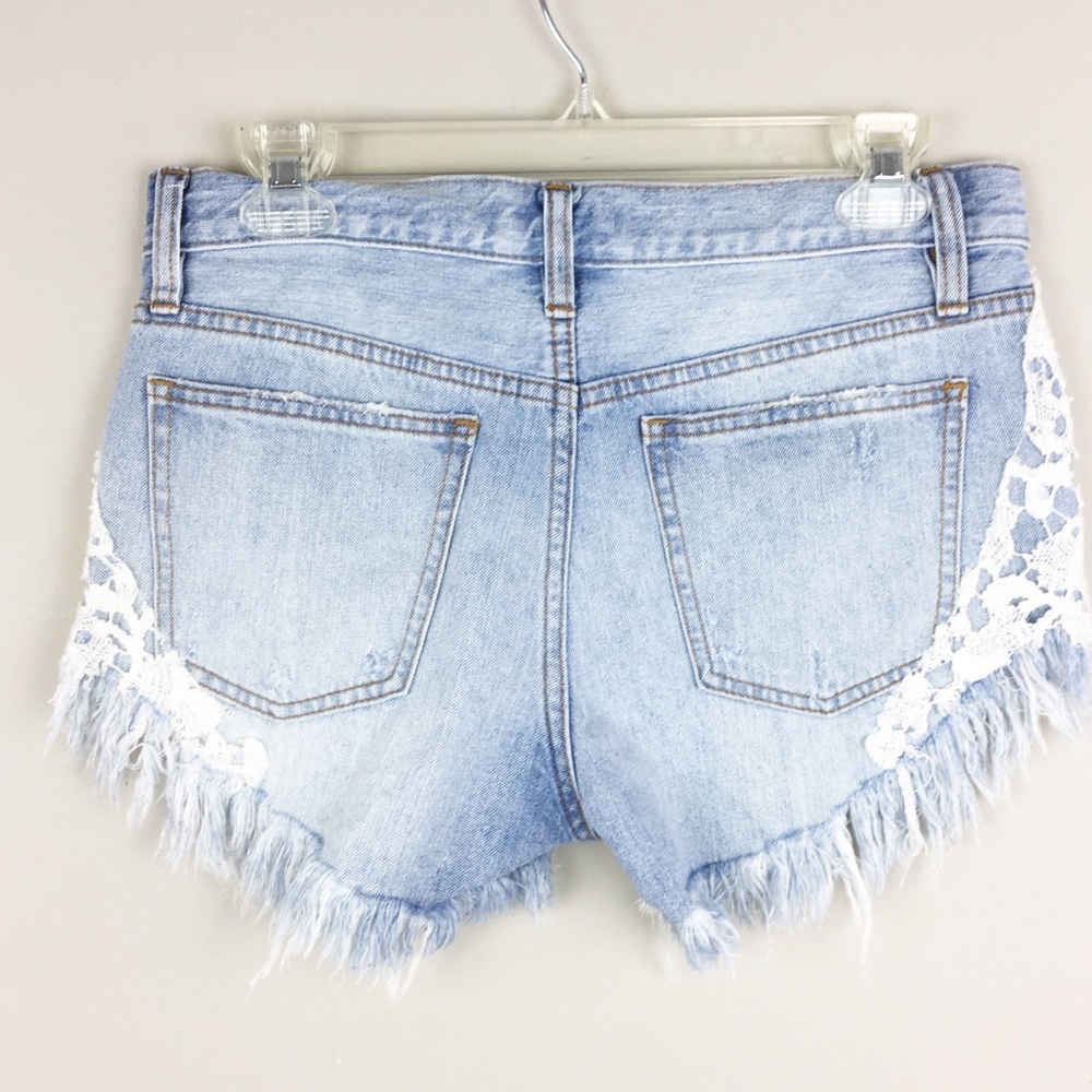 Free People | Denim Boho Shorts - A25 - Picture 2 of 6